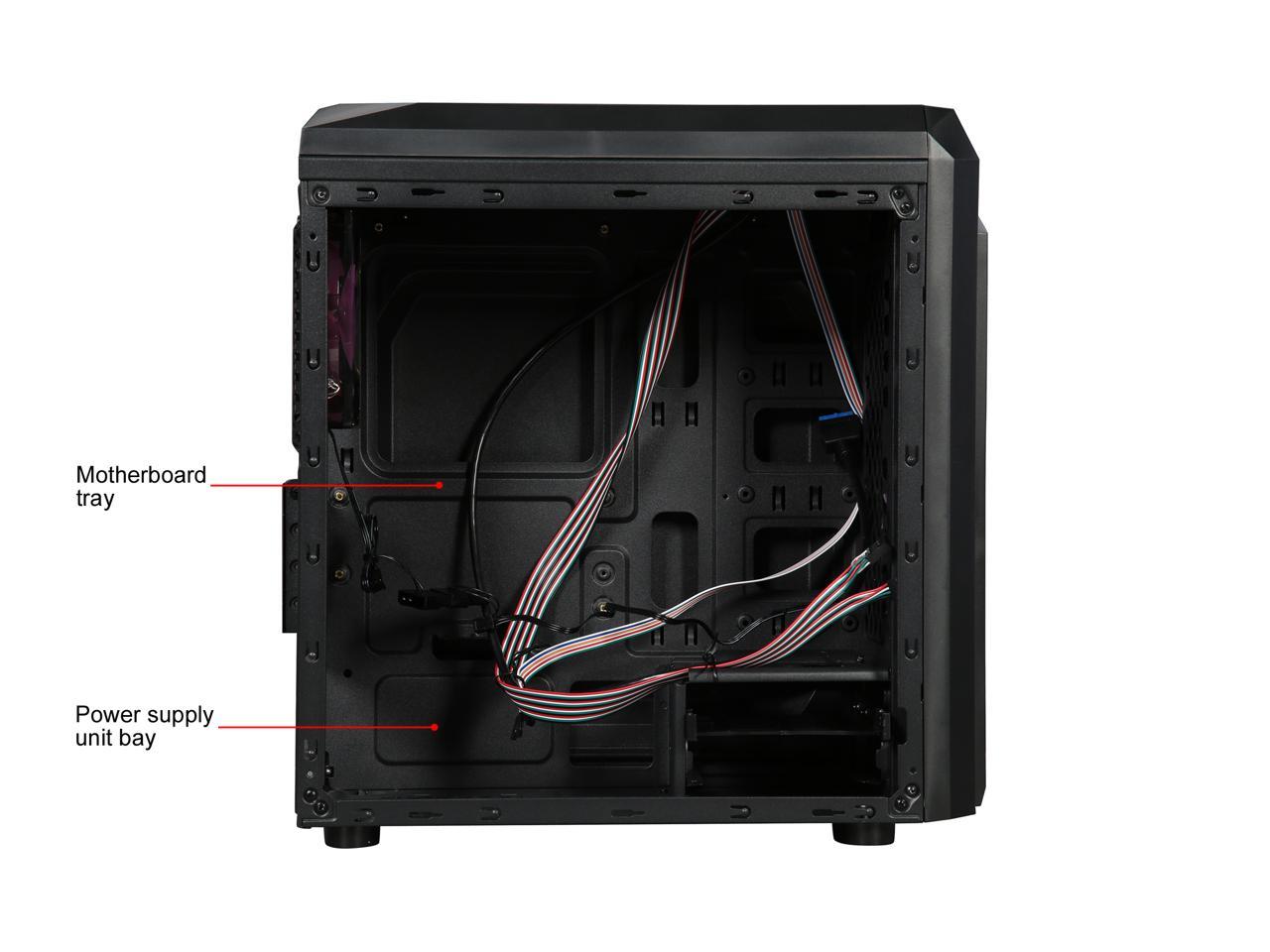 Diypc Diy F2 P Black Purple Micro Atx Computer Case Newegg Com