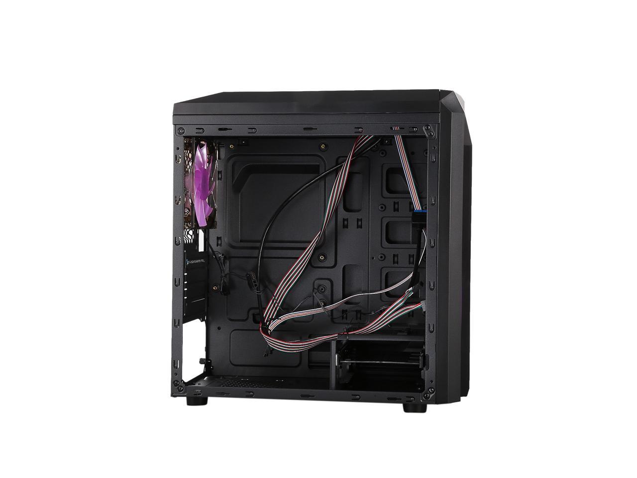 Diypc Diy F2 P Black Purple Micro Atx Computer Case Newegg Com