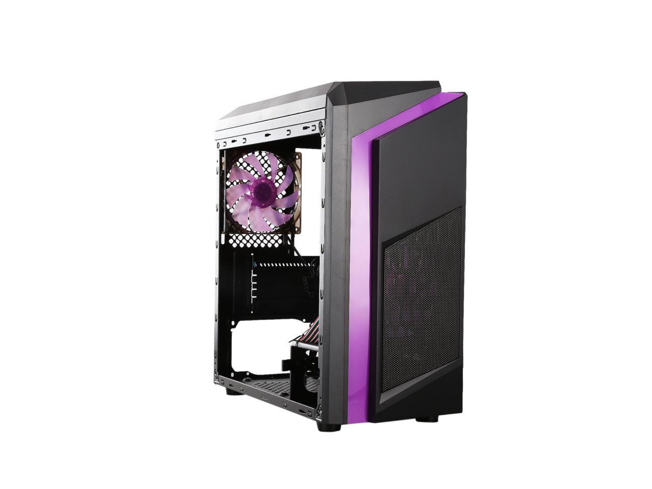 Diypc Diy F2 P Black Purple Micro Atx Computer Case Newegg Com