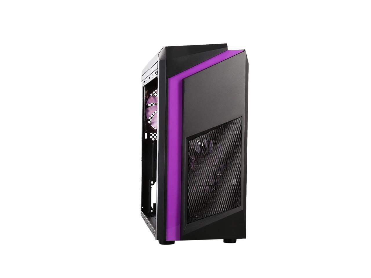 Diypc Diy F2 P Black Purple Micro Atx Computer Case Newegg Com