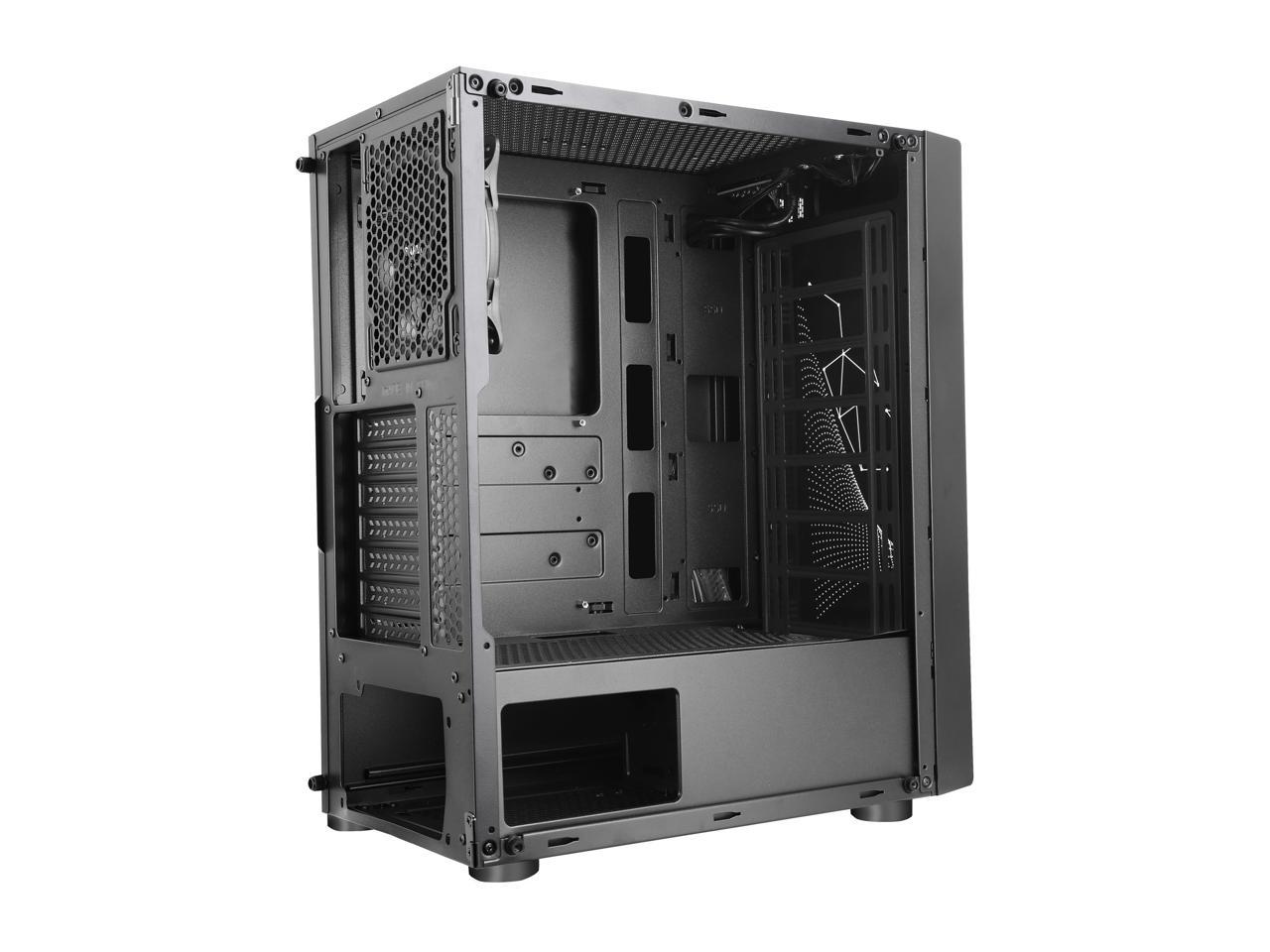 DIYPC Mirage-ARGB Black Mid Tower Gaming Computer Case - Newegg.com