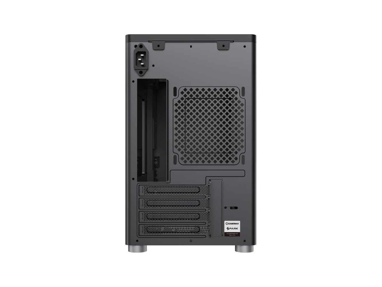 GAMEMAX Spark Grey Computer Case w/ Dual Tempered Glass Side Panel