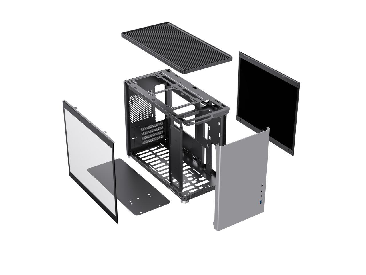 GAMEMAX Spark Grey Computer Case w/ Dual Tempered Glass Side Panel