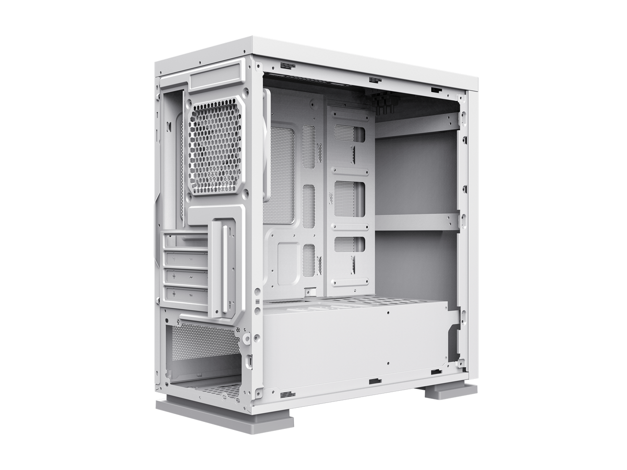 Gamemax M60 White Steel Micro ATX Tower USB3.0 Computer Case w/ Dual ...