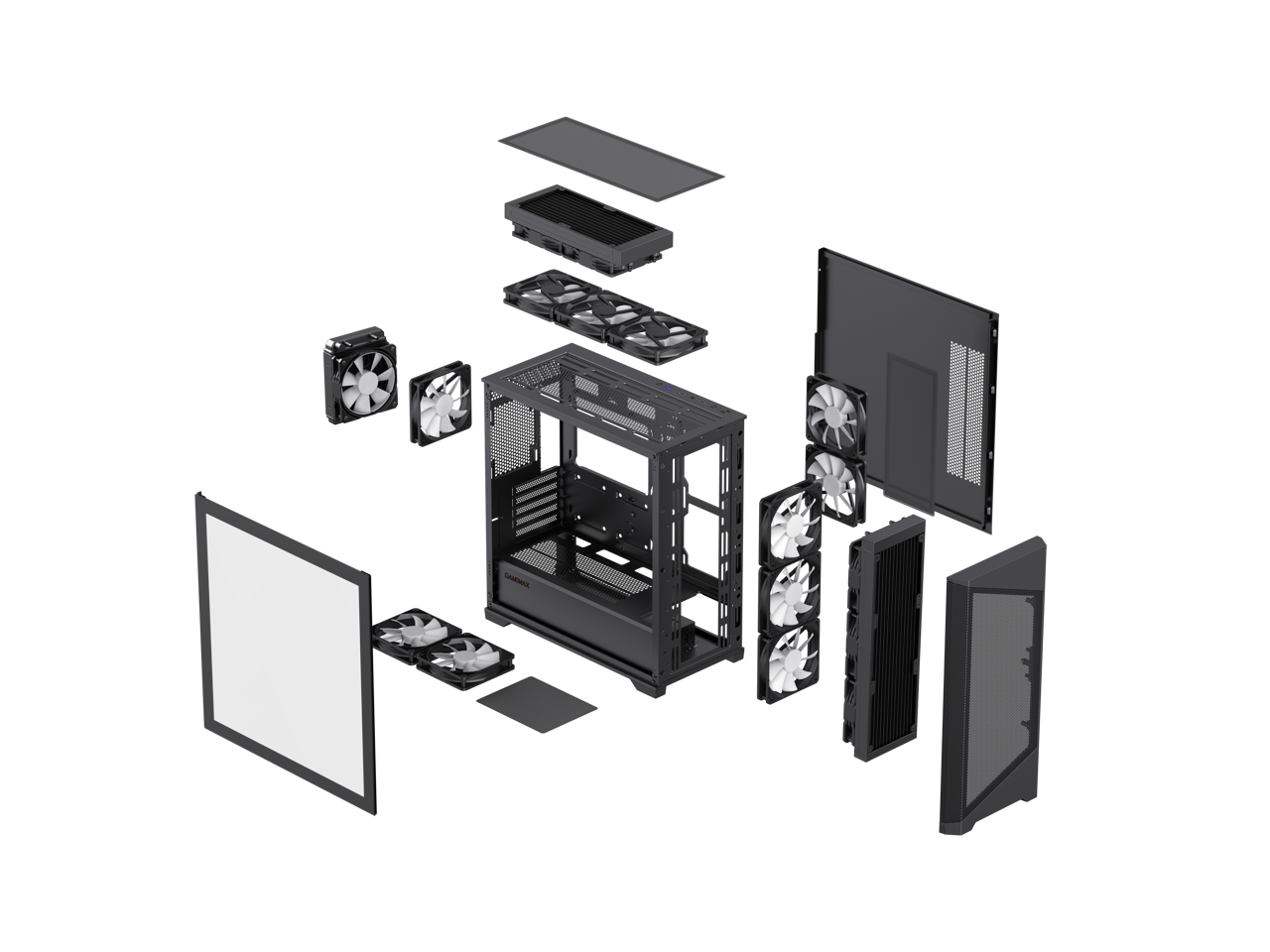 Gamemax Destroyer MB Black USB3.0 Tempered Glass Micro ATX Tower Gaming