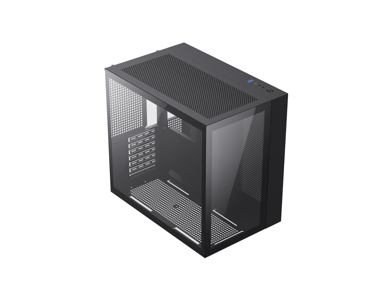 Gamemax Infinity BK Black USB3.0 /Type C Tempered Glass ATX Mid Tower ...