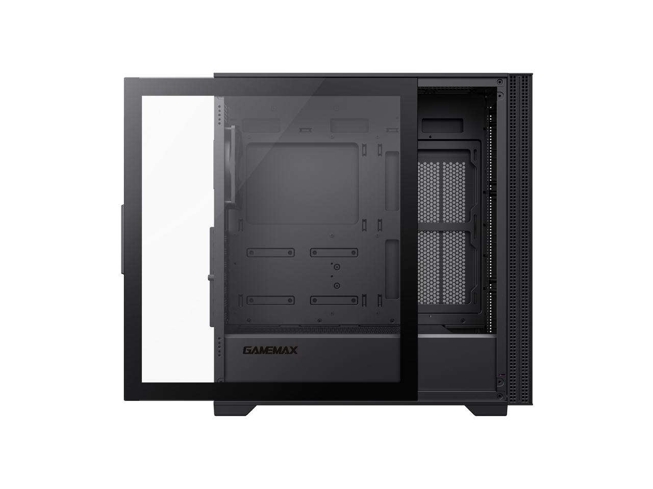 GAMEMAX Quest Black E-ATX PC Gaming Case-Pre-Installed 1X 120mm Black