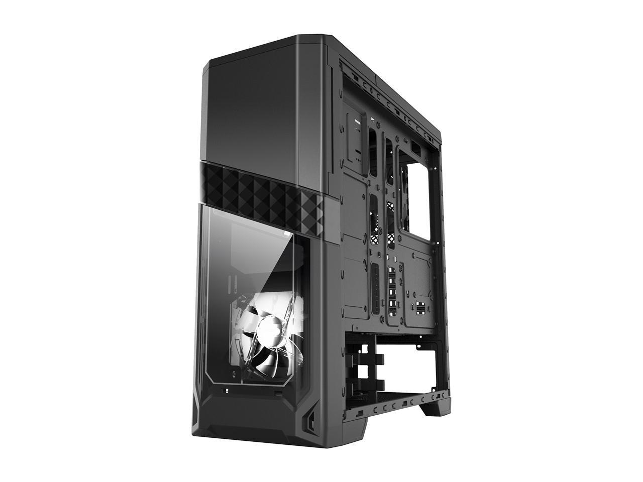 AZZA Titan CSAZ-240 Black SECC Tempered Glass/Steel ATX Mid Tower ...