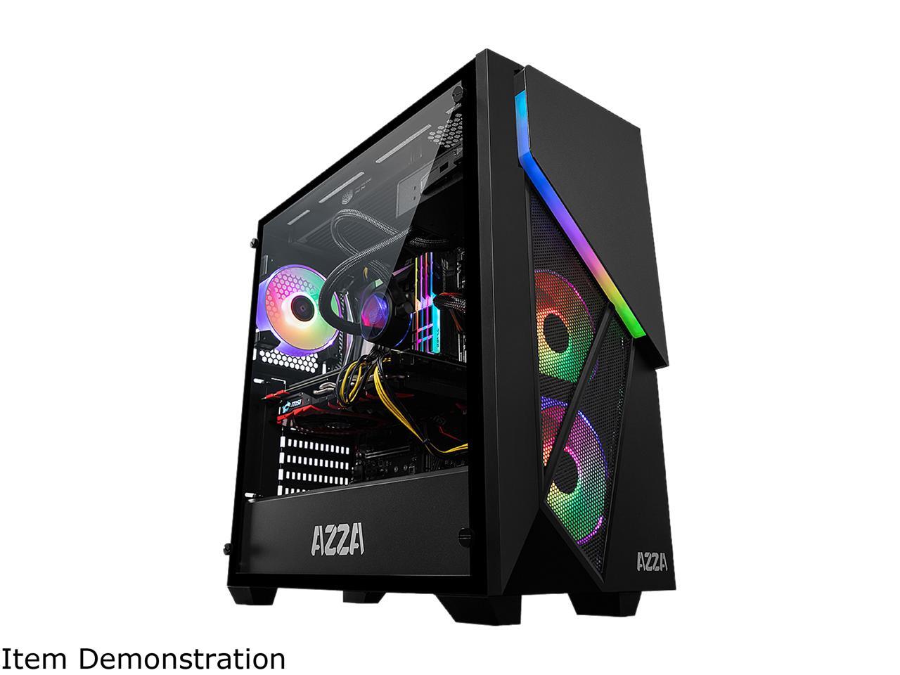 Azza Inferno 310 Mit Sichtfenster Midi Tower Ohne Netzteil Schwarz