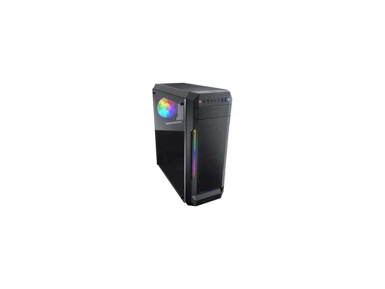 COUGAR MX331 Mesh-G Black Powerful Airflow Mid-Tower Computer Case with ...
