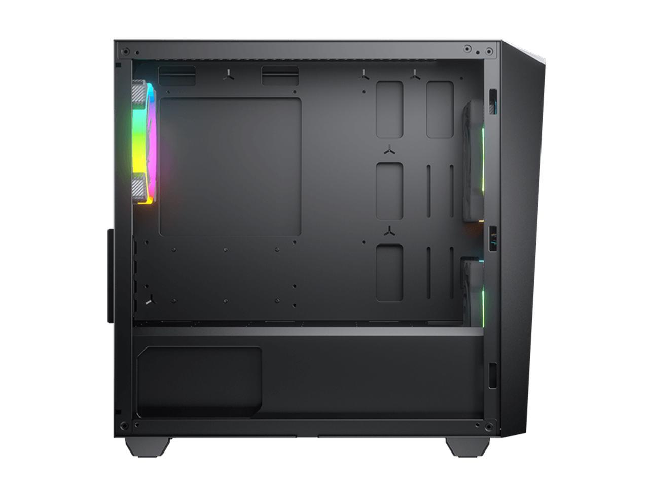 COUGAR MG120-G RGB Black Compact RGB Mini Tower Case with Tempered ...