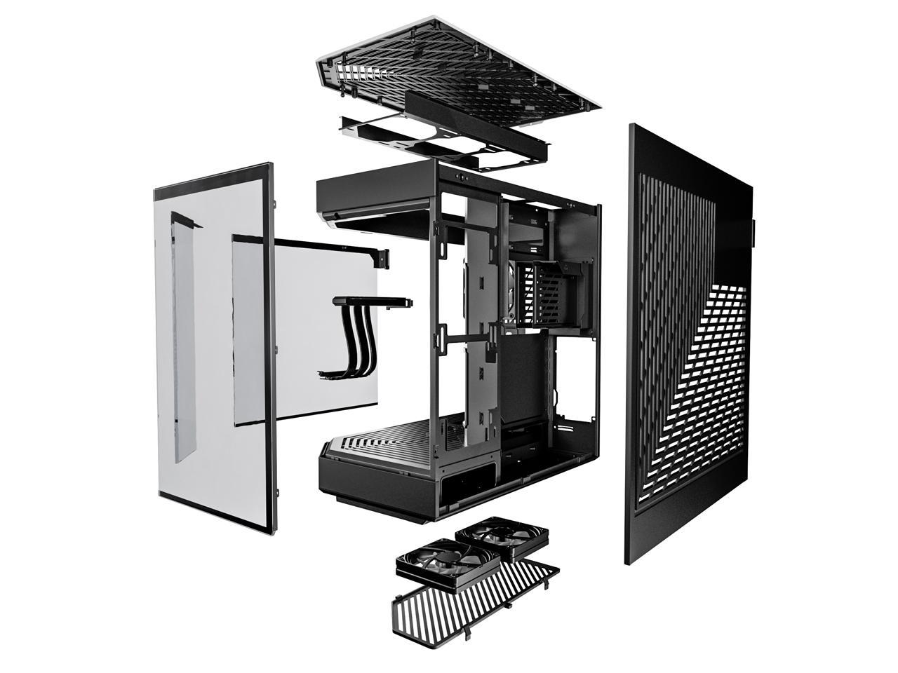 HYTE Y60 Modern Aesthetic Dual Chamber Panoramic Tempered Glass Mid Tower ATX Computer Gaming