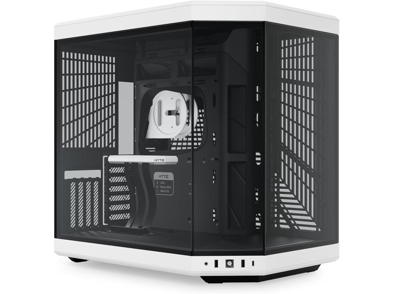 HYTE Y70 CS-HYTE-Y70-BW Dual Chamber Mid-Tower ATX Case with PCIe 4.0 ...