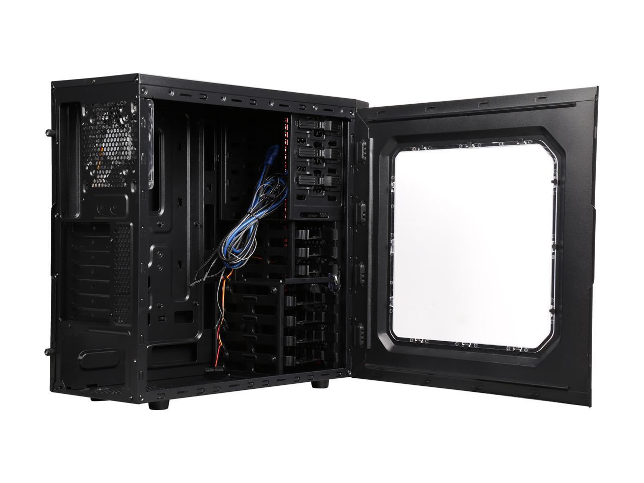 Atx Design Midi Tower Tesseract Farbe Schwarz Rot Beleuchtet Deepcool TESSERACT SW Red SPCC Plastic Rubber Coating ATX Mid Tower