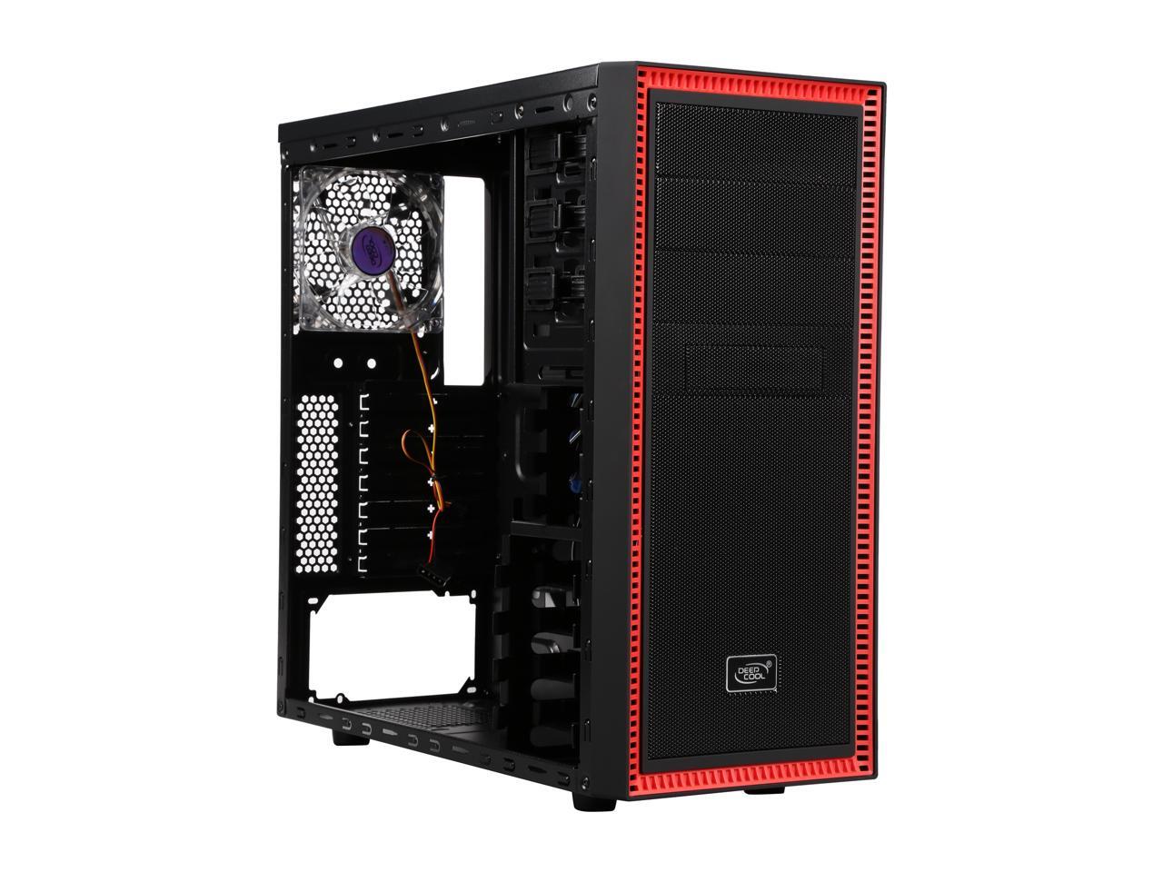 Atx Design Midi Tower Tesseract Farbe Schwarz Rot Beleuchtet www.newegg.com