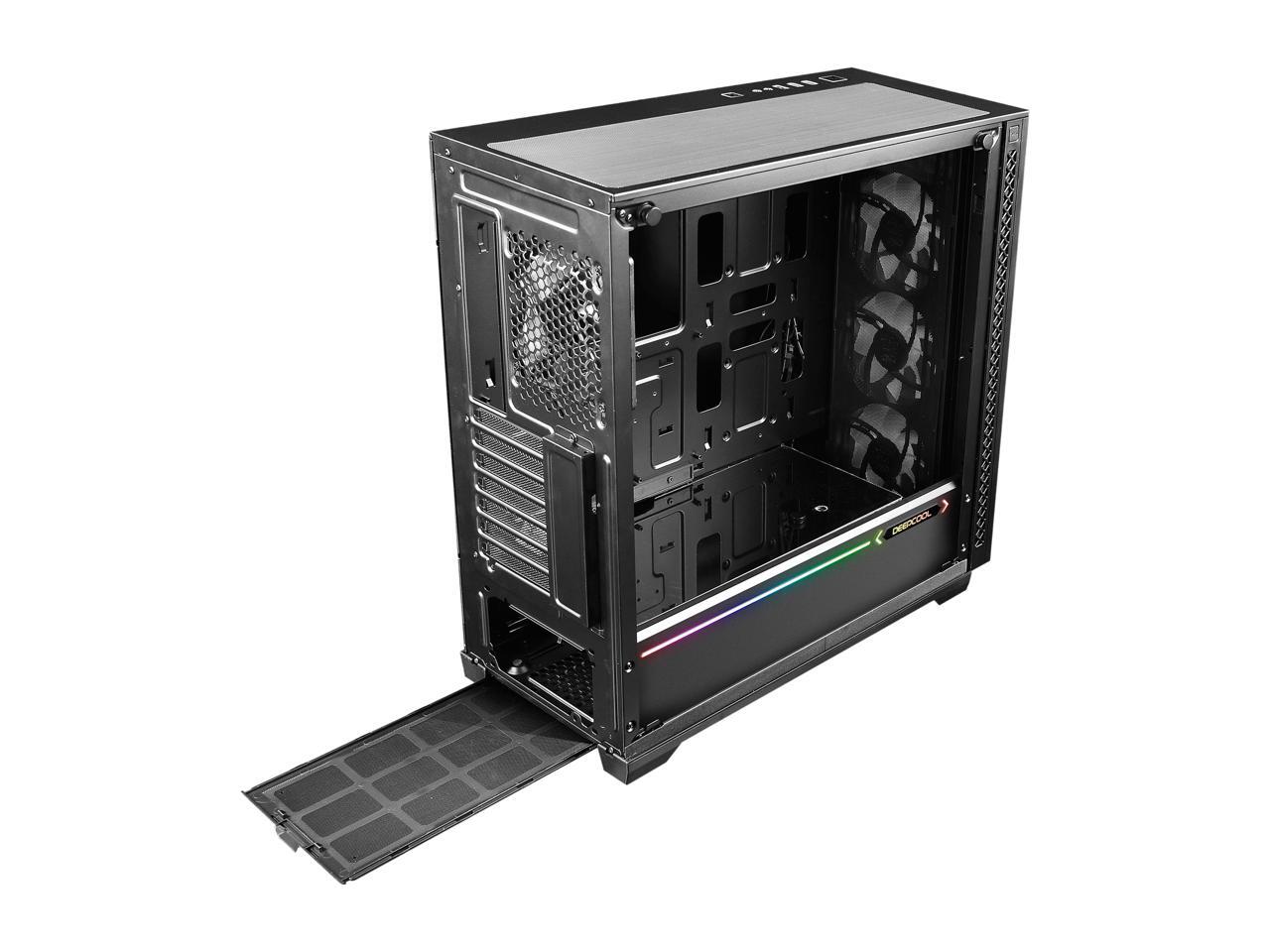 DEEPCOOL MATREXX 70 ADD-RGB 3F Mid-Tower Case 3x120mm ADD-RGB Fans ...