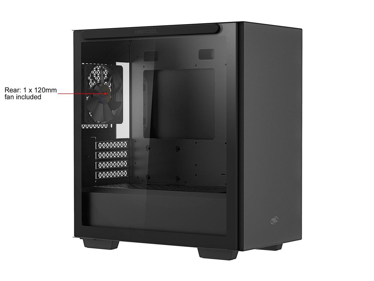 DeepCool MACUBE 110 Micro ATX Case with Full-size Magnetic Tempered ...