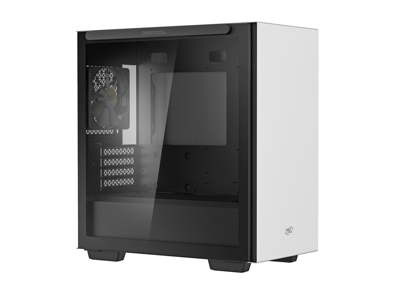 DeepCool MACUBE 110 WH Micro ATX Case with Full-size Magnetic Tempered ...