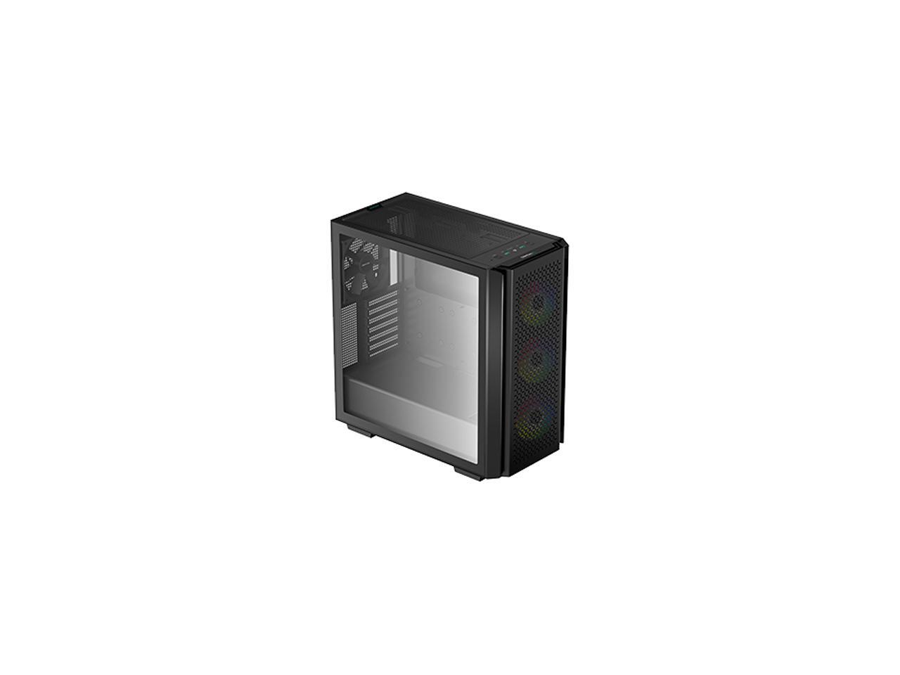 DeepCool CG560 Mid-Tower ATX Case, Mesh Front Panel for High Airflow ...