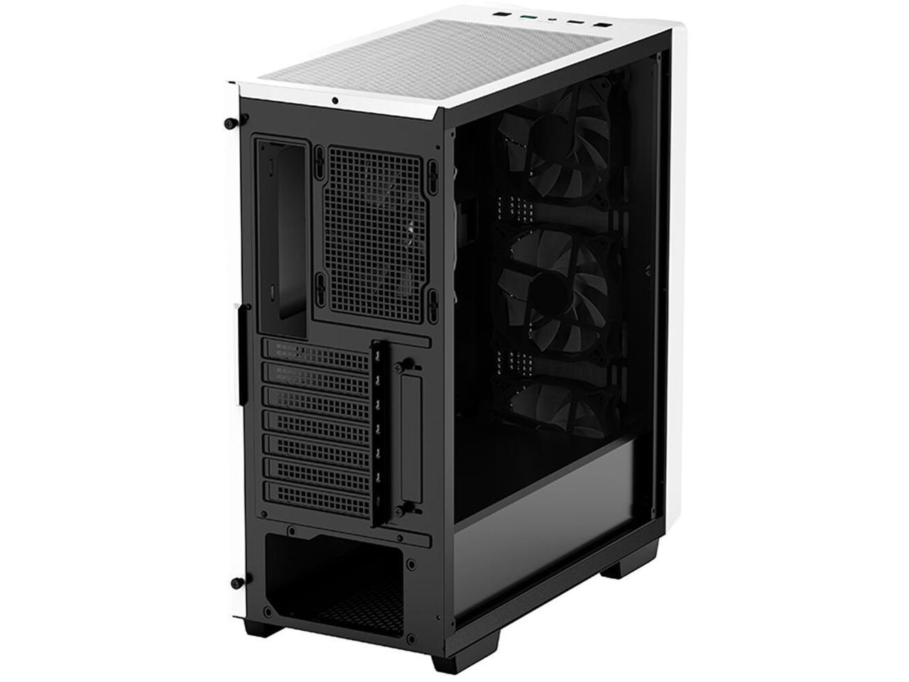 DeepCool CC560 WH Mid Tower ATX PC Case 4x Pre Installed 120mm LED 1stplayer-mv6-t-white-pc-case-tmd