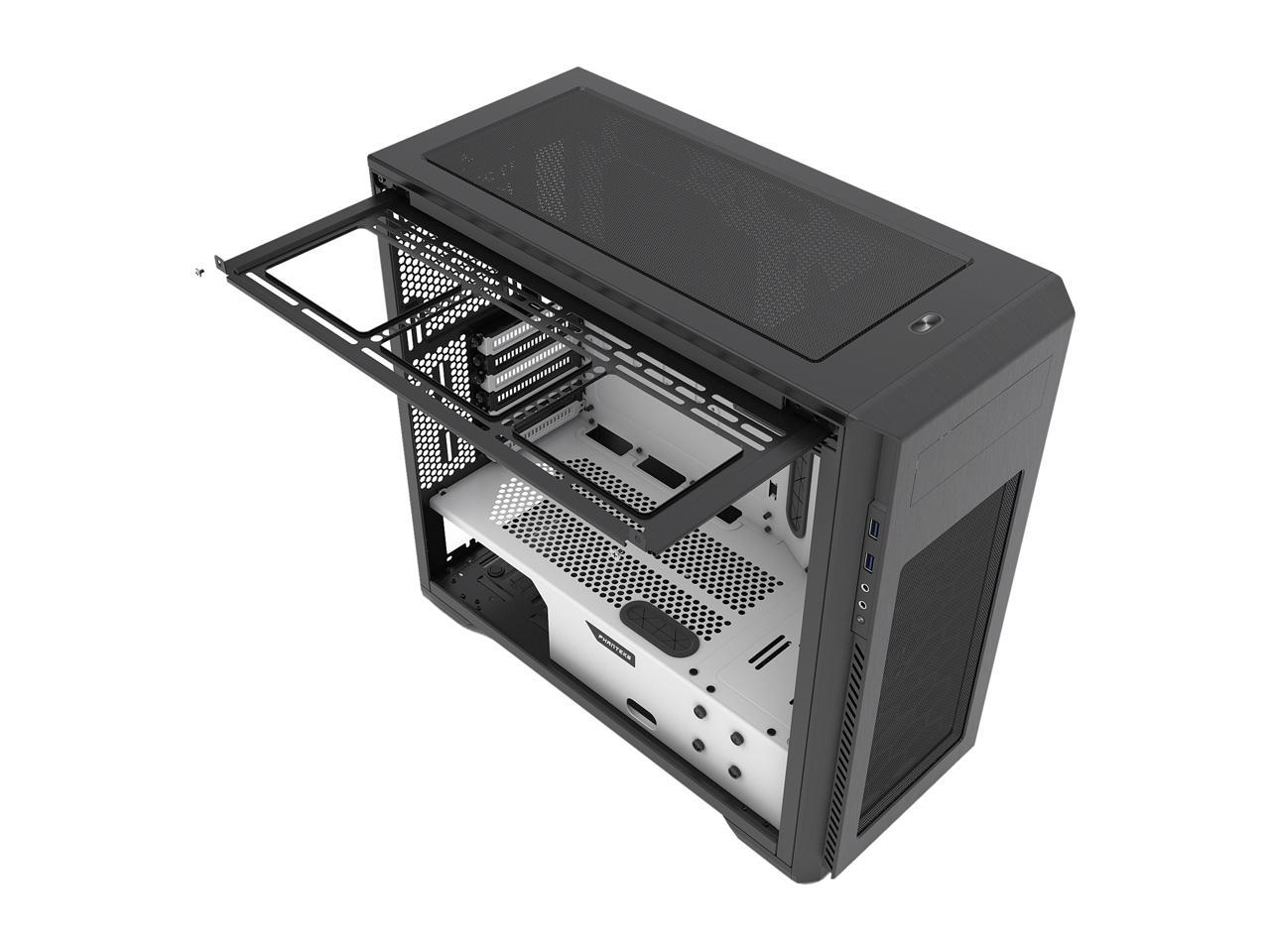 Phanteks Enthoo Pro M SE with 2 x Halos RGB Fan Frames, Integrated RGB ...