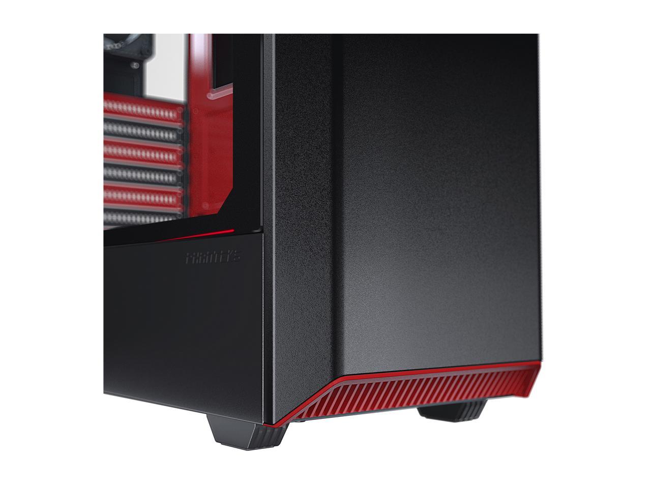 Phanteks Eclipse P300 Tempered Glass PH-EC300PTG_BR Black / Red ...