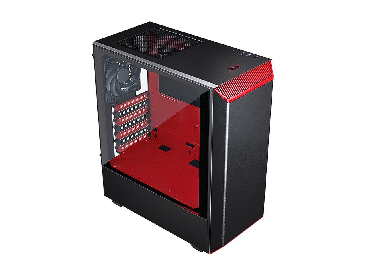 Phanteks Eclipse P300 Tempered Glass PH-EC300PTG_BR Black / Red ...