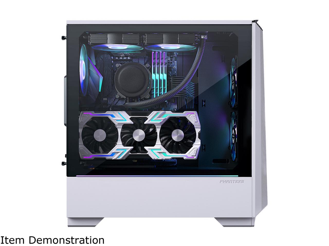 Phanteks Eclipse P360A PH-EC360ATG_DWT01 White Steel / Tempered Glass ATX  Mid Tower Gaming Case with 2 x 120mm D-RGB PWM Fan Pre-installed