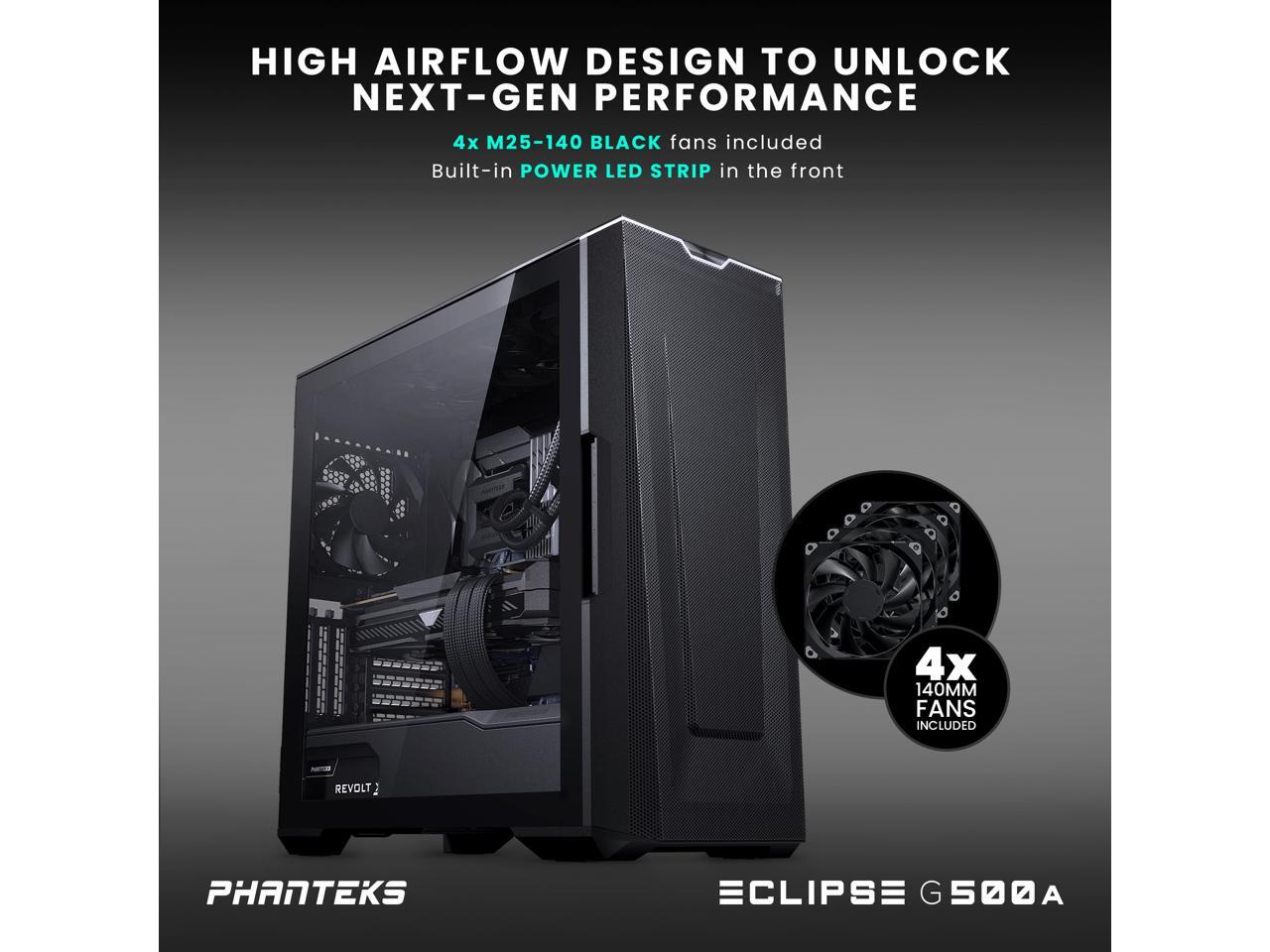 Phanteks Eclipse G500A Performance Edition, High Performance Mid-Tower ...