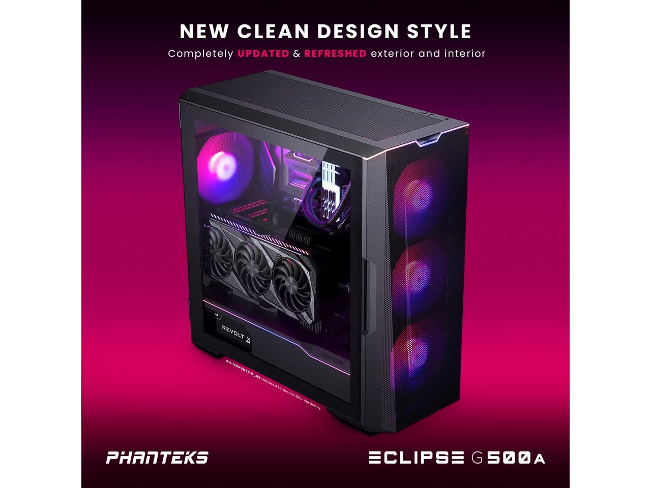 Phanteks Eclipse G500A DRGB, High Performance Mid-Tower Case, Mesh ...