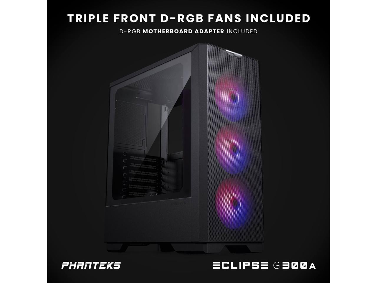Phanteks Eclipse G300A Ultrafine Performance Mesh, Midtower case, 3x