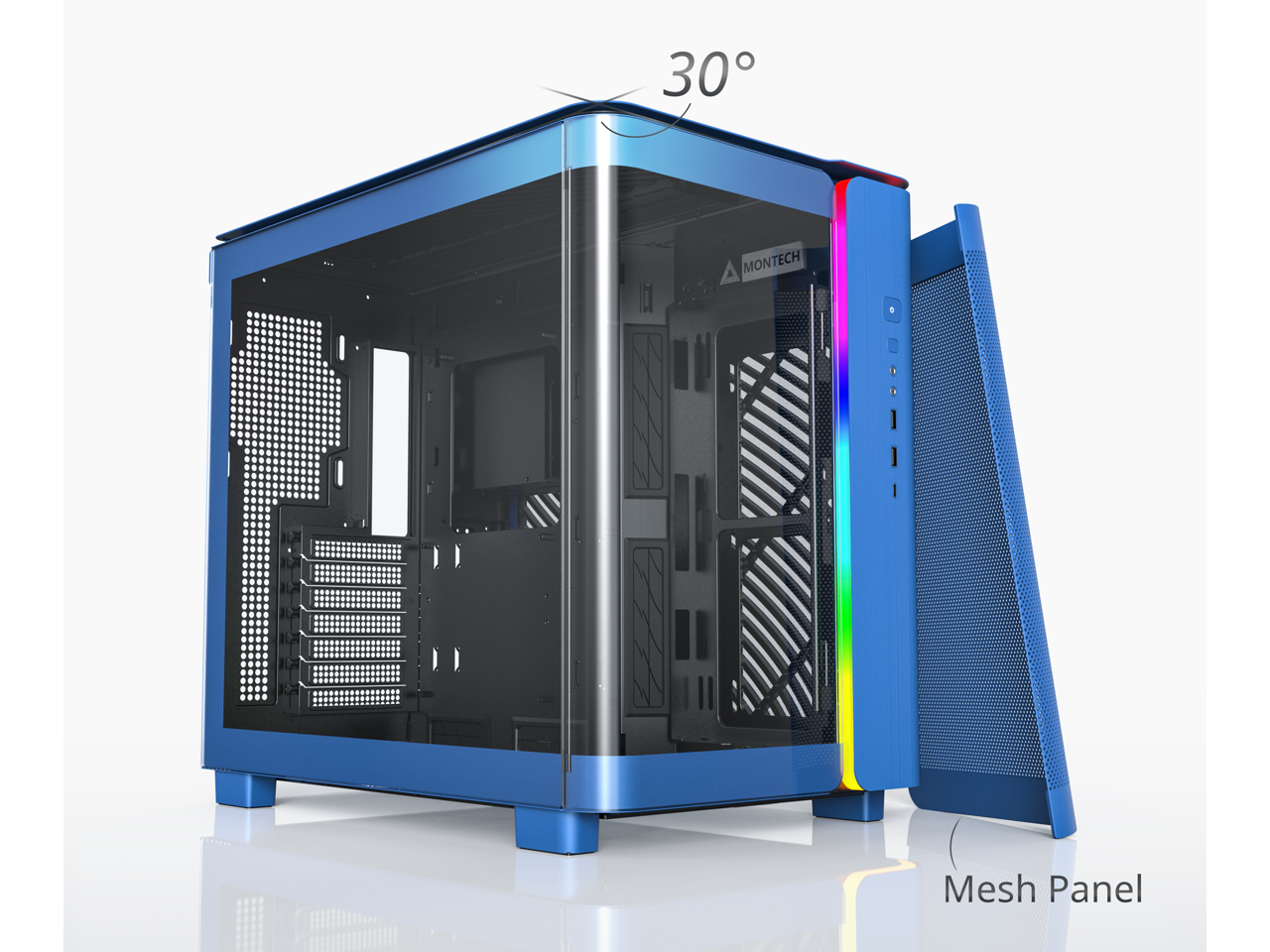 MONTECH, KING 95 DualChamber ATX MidTower PC Gaming Case, High