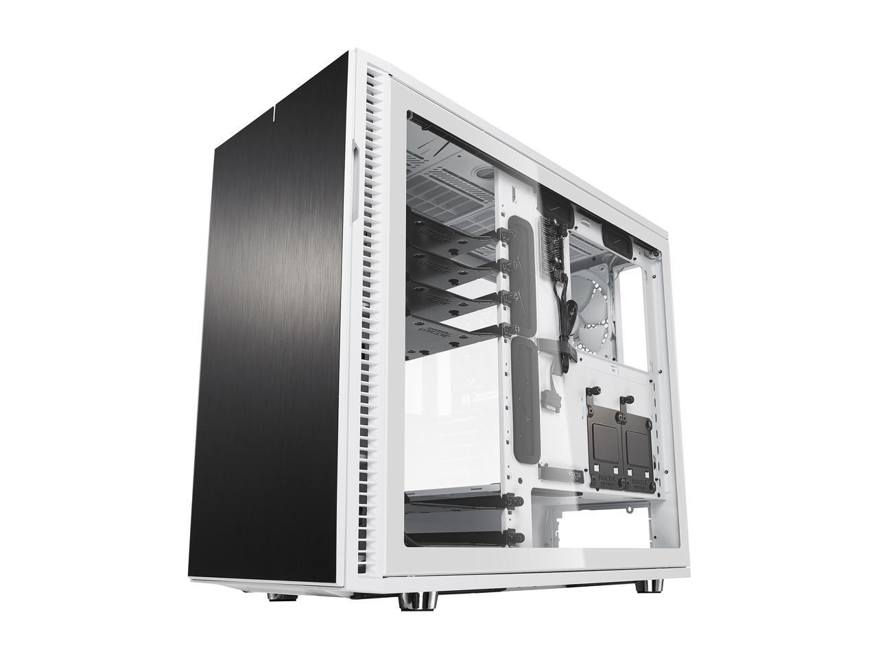Fractal Design Tempered Glass Panel Upgrade for Define R6 Series Cases TG with White Frame