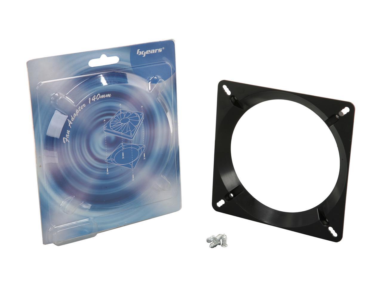 Fan Adapter 140mmBlack, 140 to 120mm fan adapter Black color