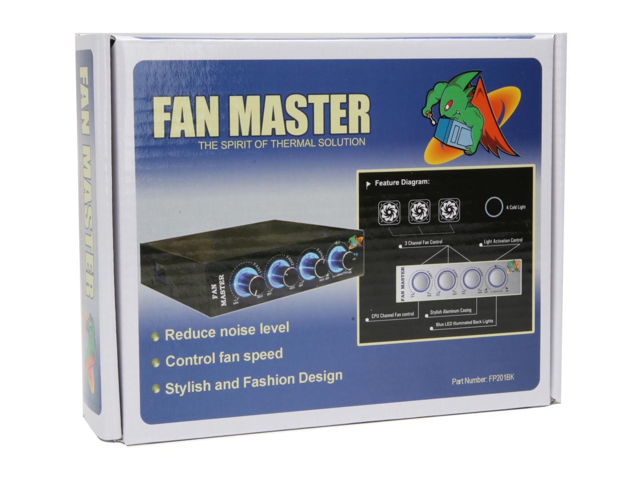 3.5" Fan Control Panel with Illumination and Sound Sensitivity Control