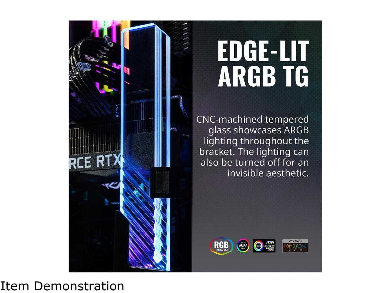 Cooler Master MasterAccessory ARGB GPU Support Bracket, EdgeLit ARGB