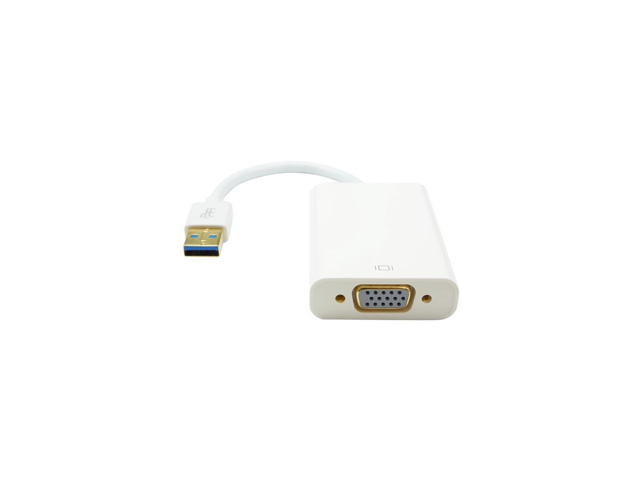 DAT 5631D USB 3.0 to VGA (DisplayLink) Adapter Supports max video resolution up to 1920x1080 and