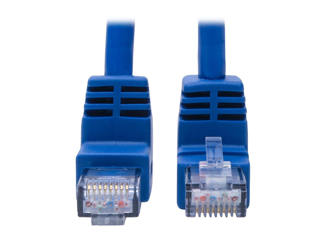 Tripp Lite Cat6 UTP Patch Cable (RJ46), Up-Angle Male/Down-Angle Male ...