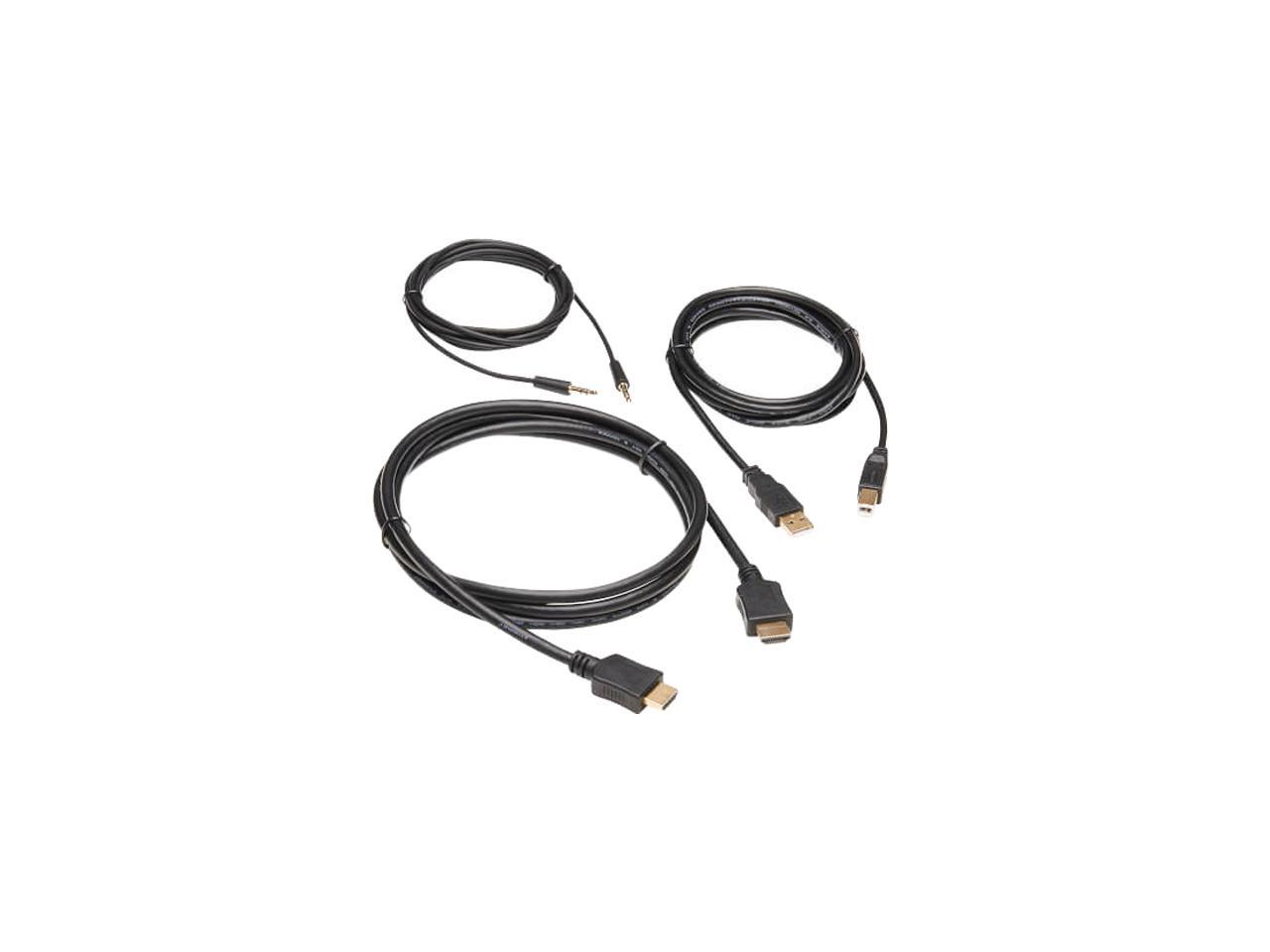 Tripp Lite 6 Ft Hdmi Kvm Cable Kit 4k Hdmi Usb 20 35 Mm Audio Mm Black Neweggca 8592