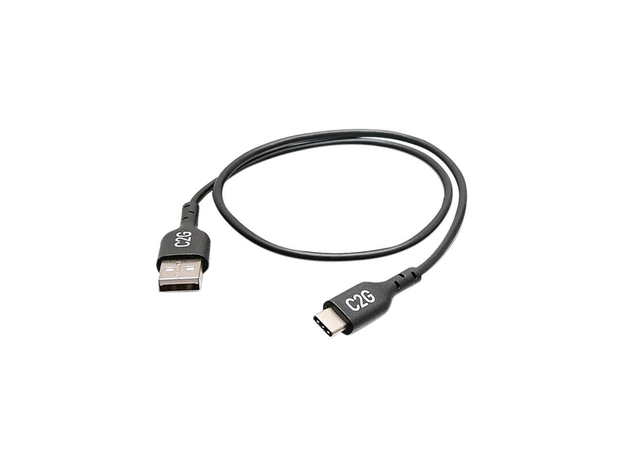 C2G 1.5ft USB C to USB A Adapter Cable USB 2.0 480Mbps M/M