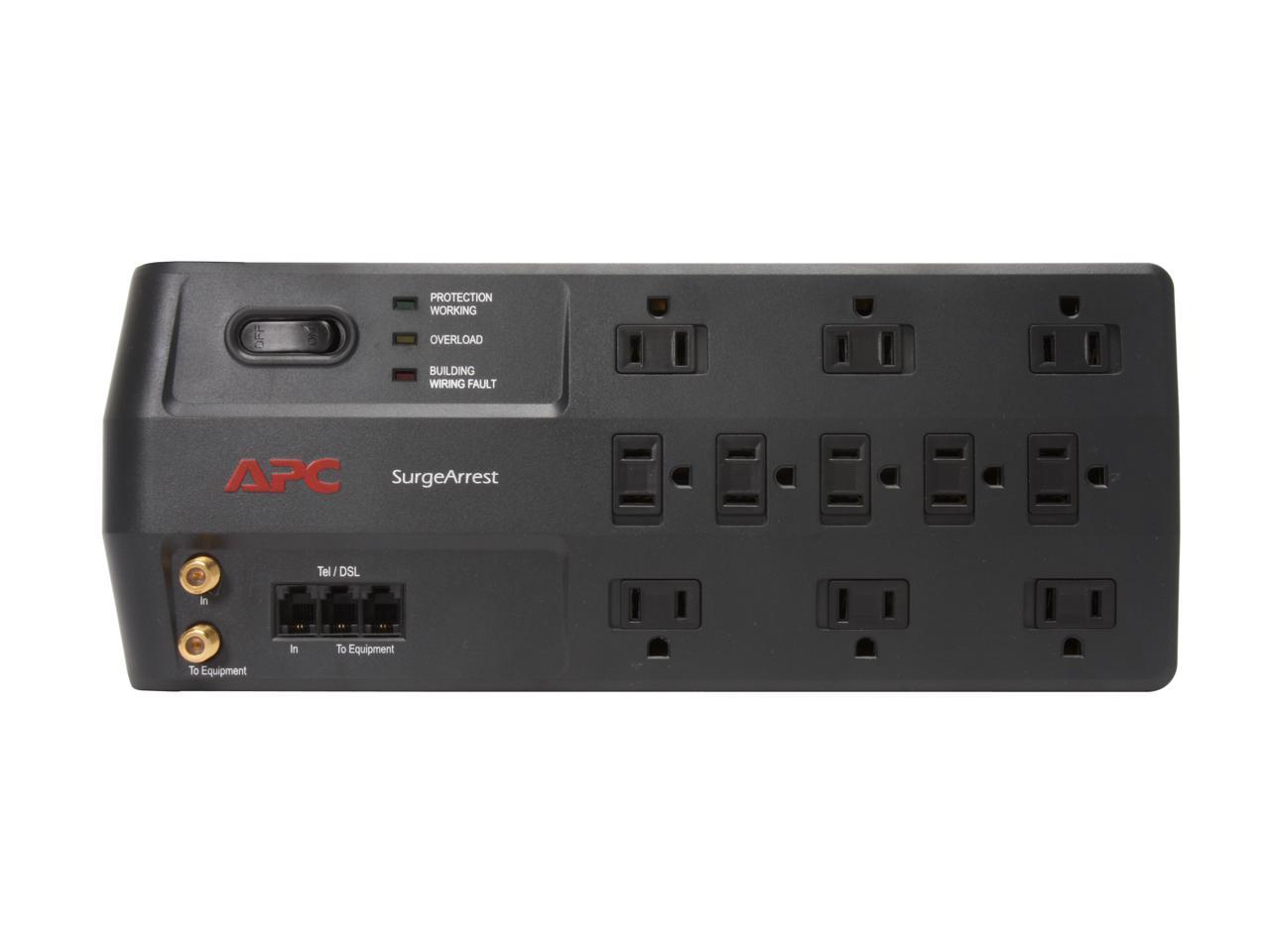 APC P11VT3 8 Feet 11 Outlets 3020 Joules Performance SurgeArrest 11 ...