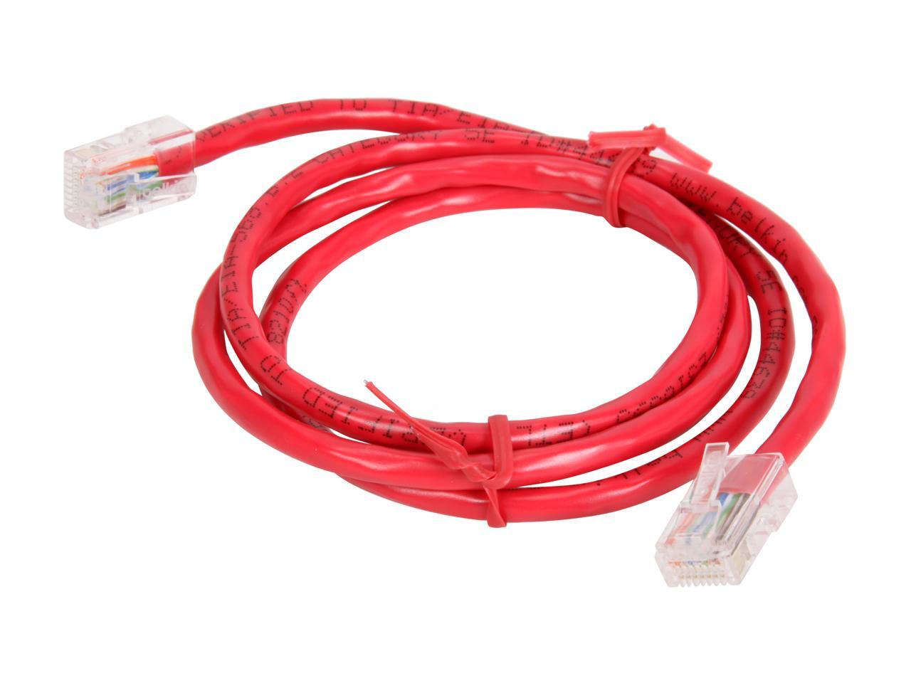 Belkin A3L79103RED 3 ft. LAN UTP RJ45M/RJ45M CAT5E Patch Cable 4PAIR