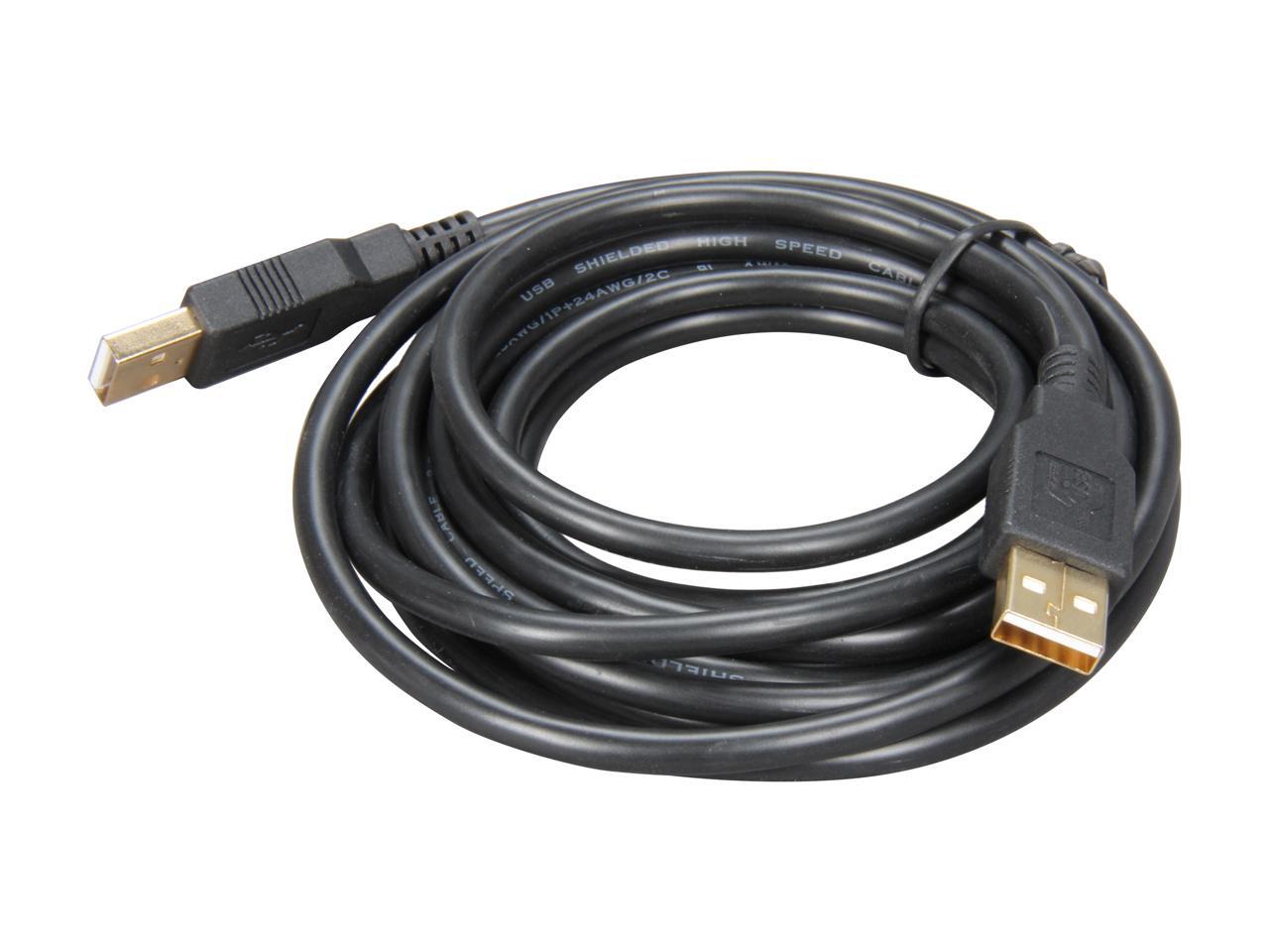 Rosewill RCAB11014 10Foot USB 2.0 A MaletoMale Cable Black
