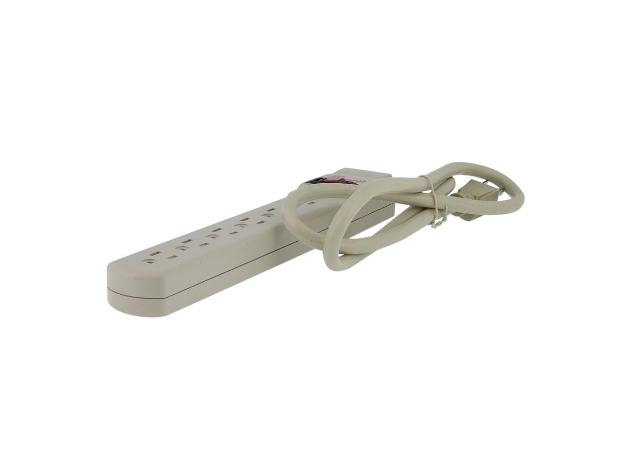 Rosewill Rps 100pk 6 Outlets Power Strip 125v Neweggca 