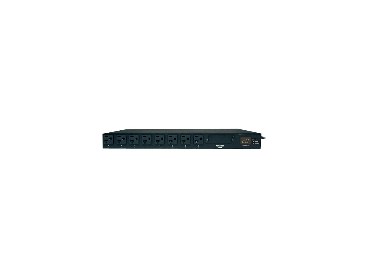 5.7kW 3-Phase Metered PDU, 208/120V Outlets (21 5-15/20R, 6 L6-20R), L21-20P, 6 Ft. Cord, 0U | Eaton