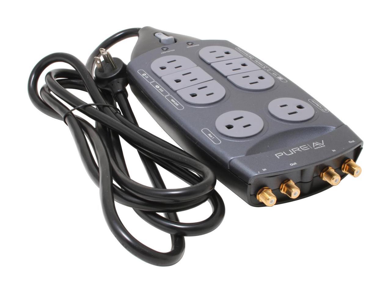 Belkin Pure AV F9A82308 Home Theater Surge Protector w/ 8 outlets, 8FT