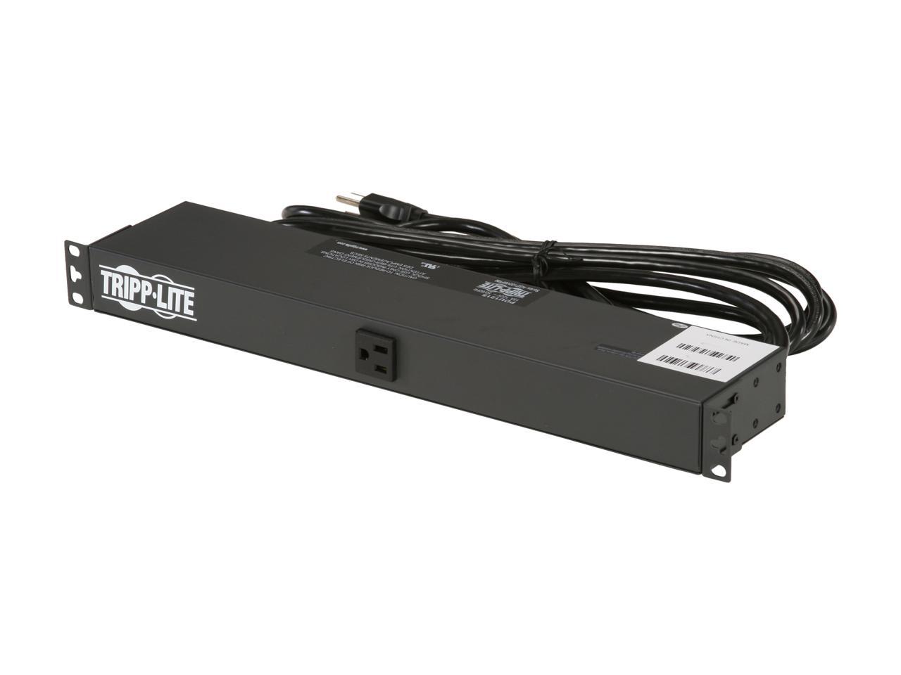 Tripp Lite Basic Pdu 15a 13 Outlets 5 15r 120 V 5 15p Input 15 Ft Cord 1u Rack Mount