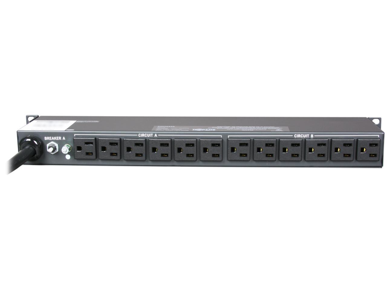 Tripp Lite Basic Pdu 30a 24 Outlets 5 15r 120 V L5 30p Input 15 Ft Cord 1u Rack Mount