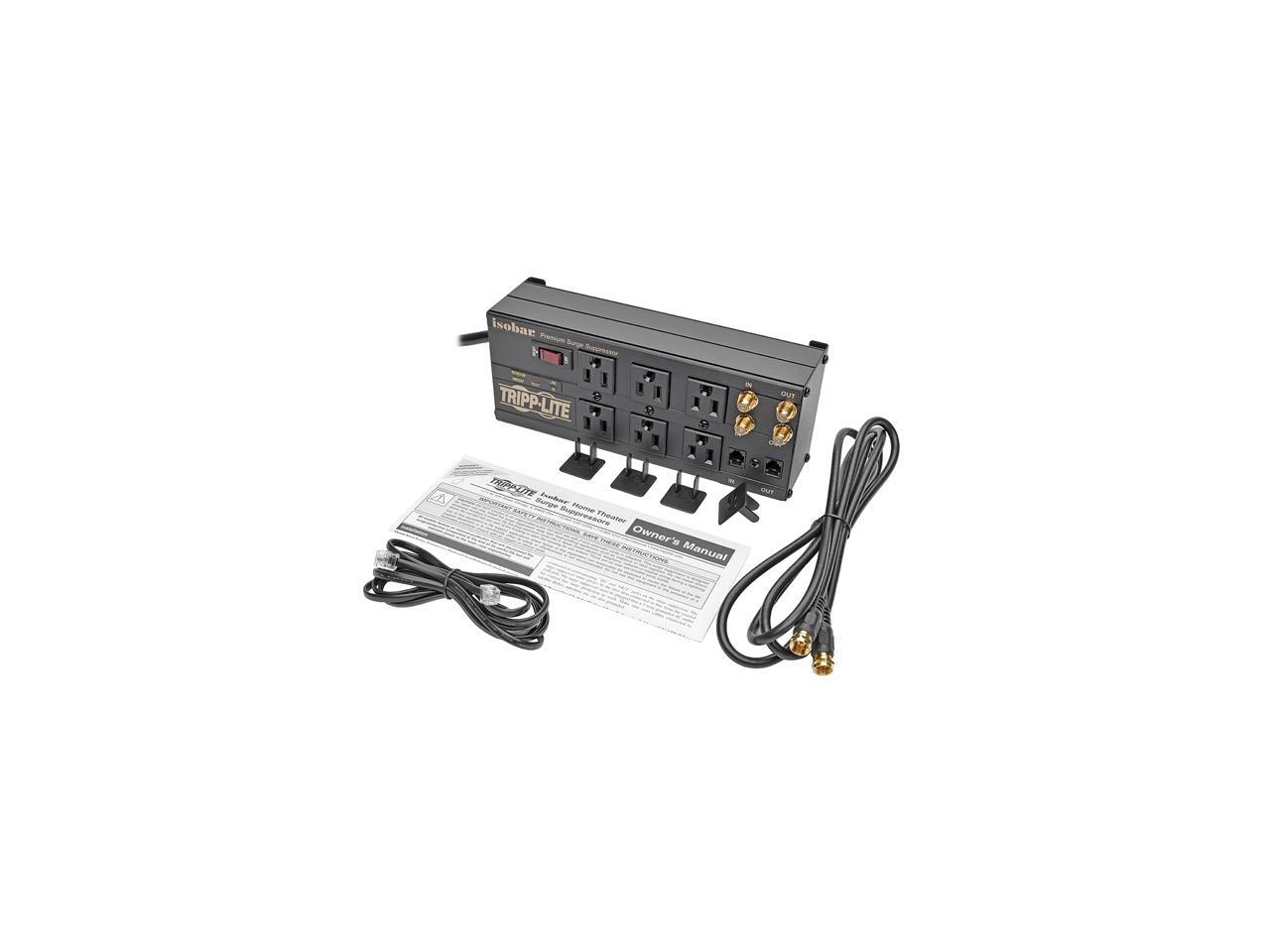 Tripp Lite Isobar 6Outlet Surge Protector Power Strip, 6 Feet Cord