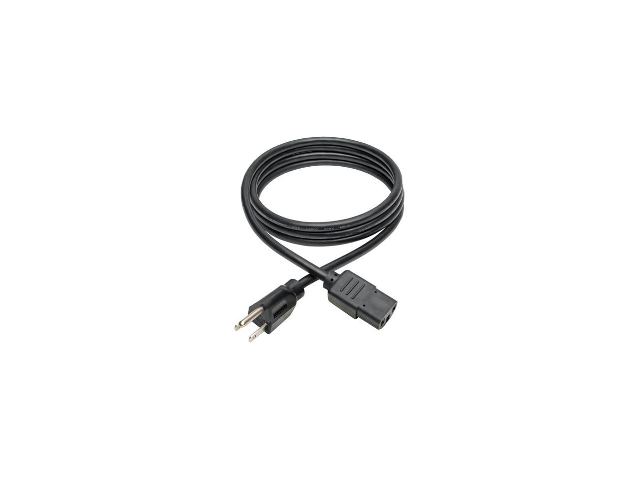 Tripp Lite Universal Computer Power Cord, 10A, 18AWG (NEMA 515P to IEC320C13), 6ft. (P006